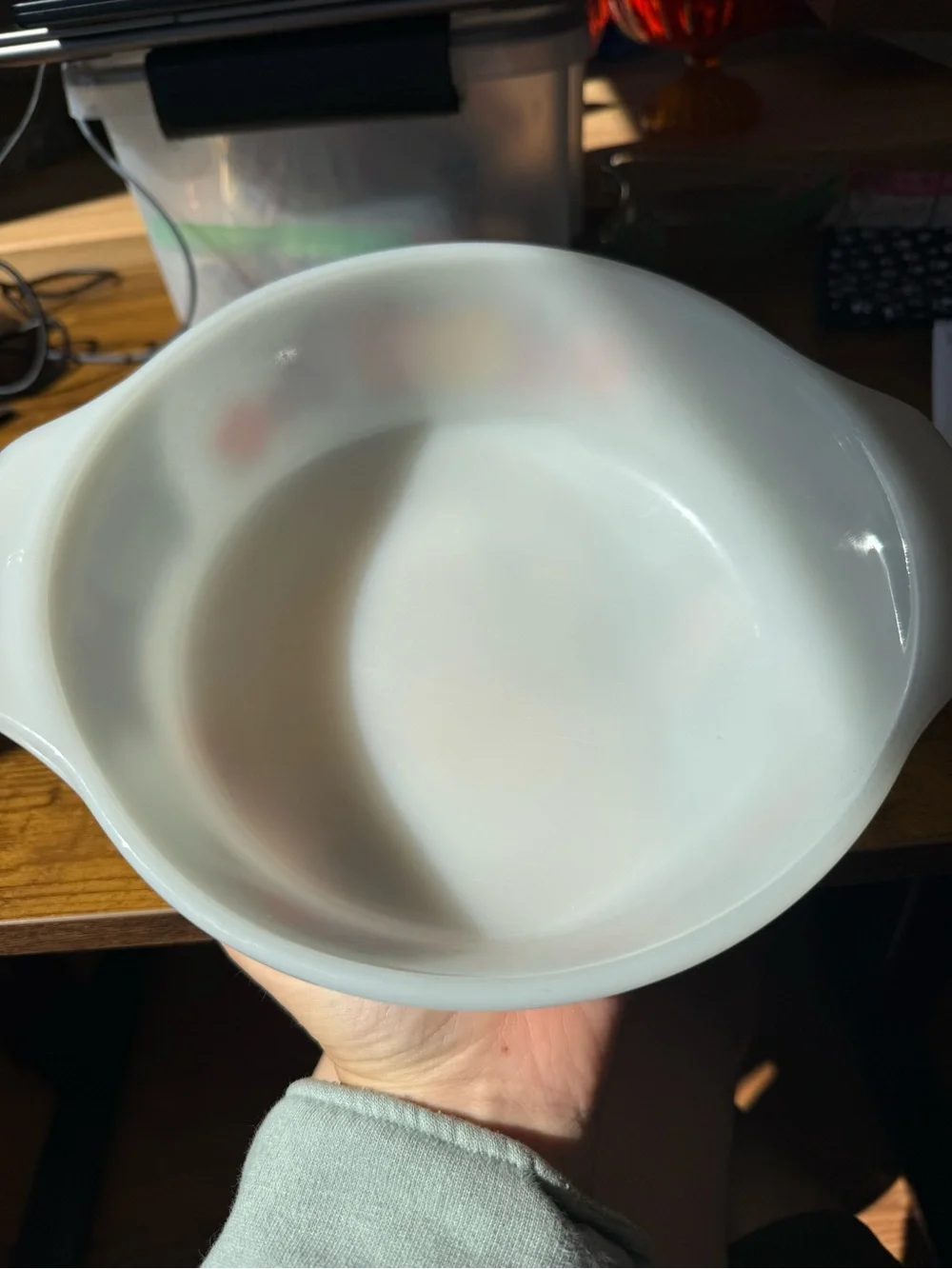 Vintage Anchor Hocking Fire-King Hildi fruit casserole dish / bowl